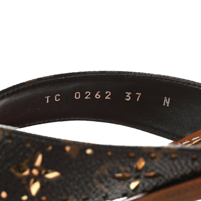 Louis Vuitton Monogram Sunny Flat Thong Sandals 37 Brown 8 of 9
