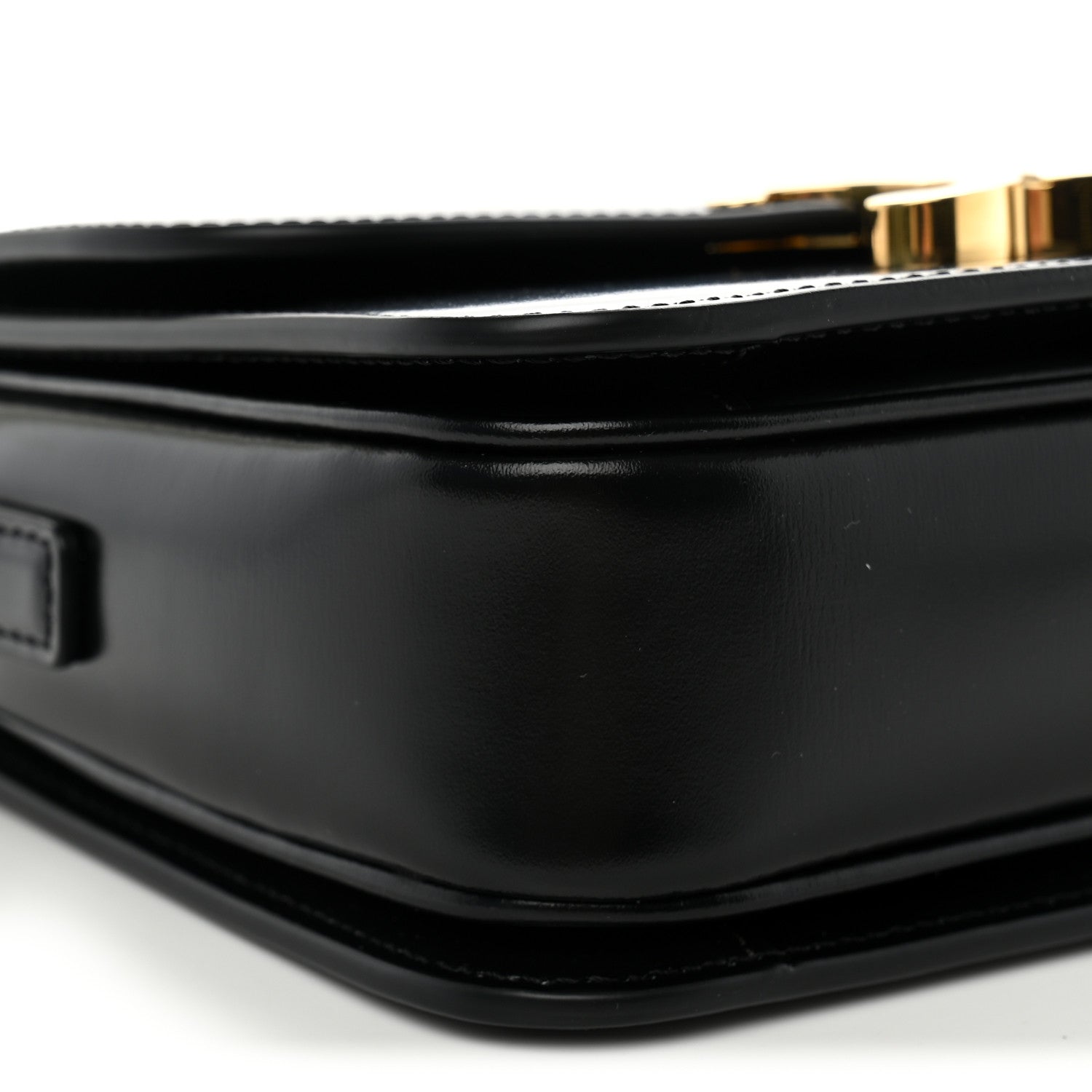 Celine Shiny Calfskin Teen Triomphe Black 9 of 10
