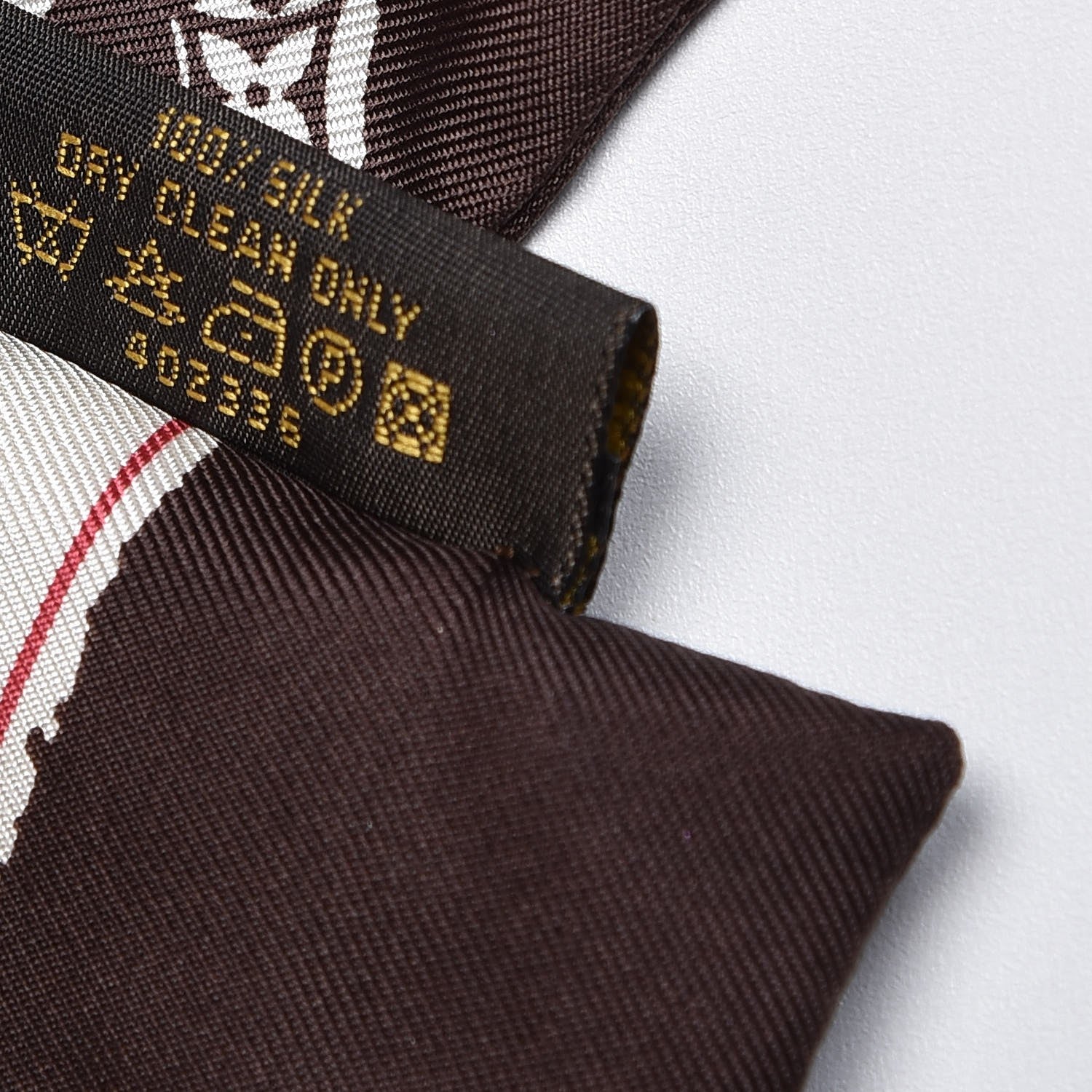 Louis Vuitton Silk Monogram Splash Bandeau Marron 6 of 6