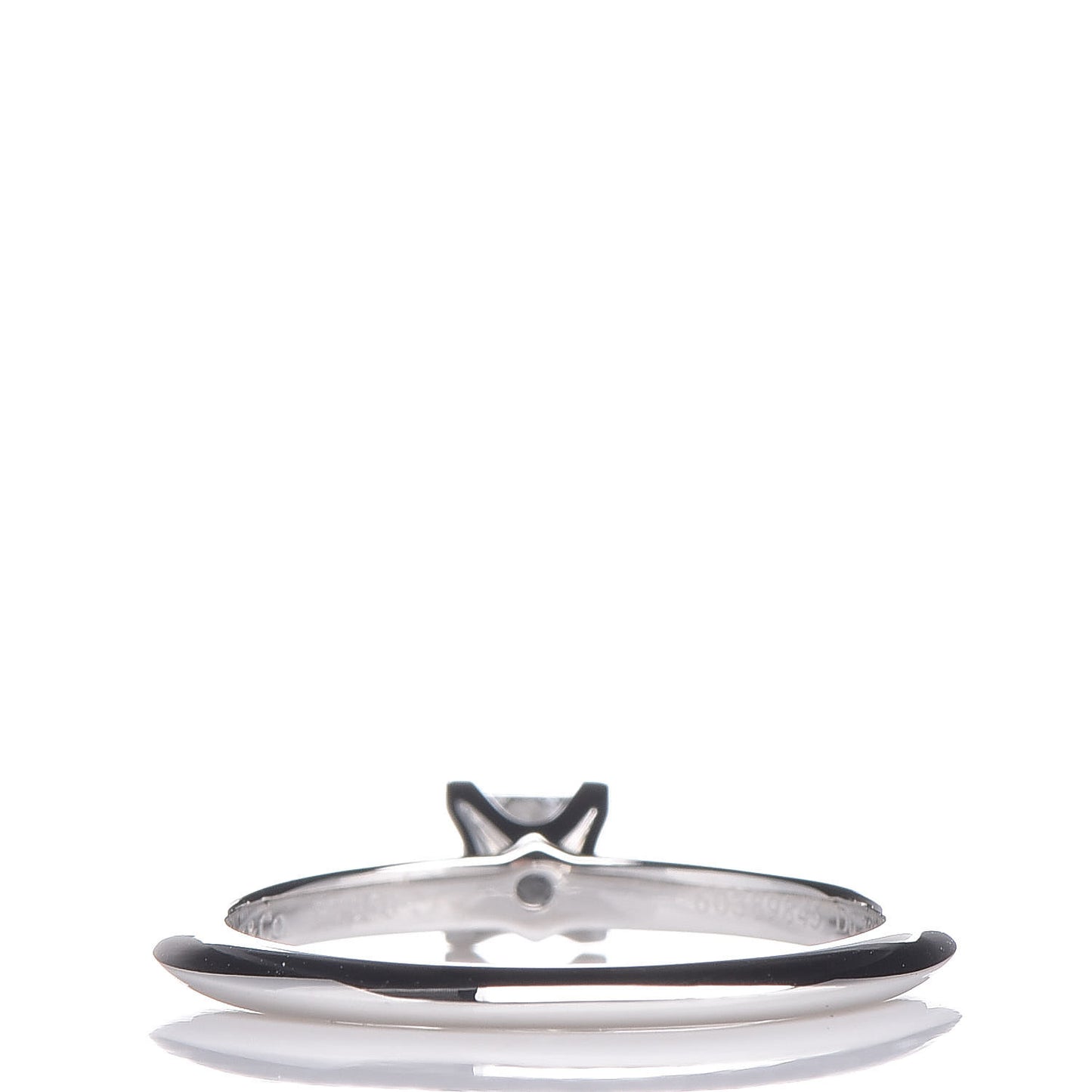 Platinum Diamond .32ct Princess Cut Engagement Ring 55 7.5
