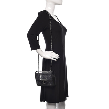 Chanel PVC Lambskin Quilted Mini Beauty Lock Flap Black 2 of 10