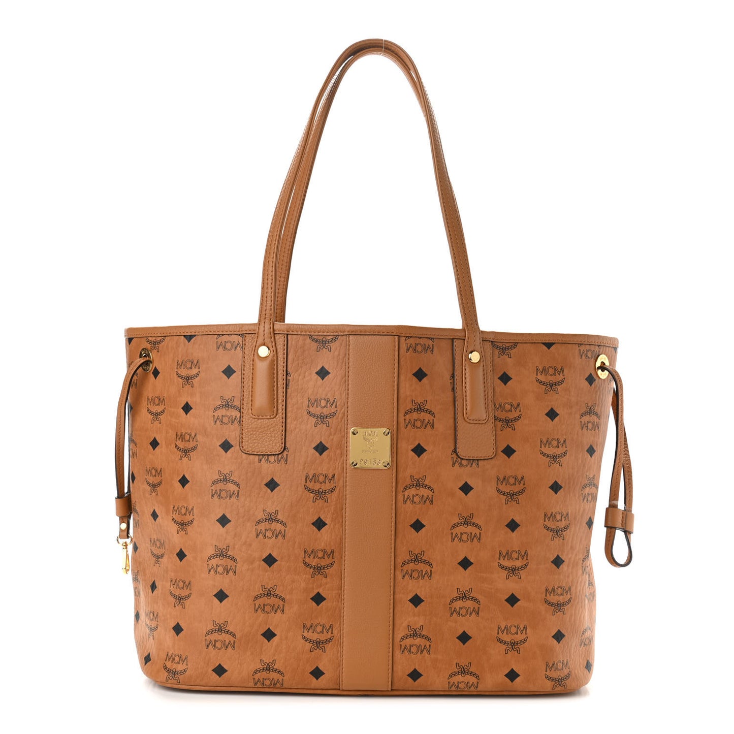 Visetos Medium Liz Reversible Shopper Tote Cognac