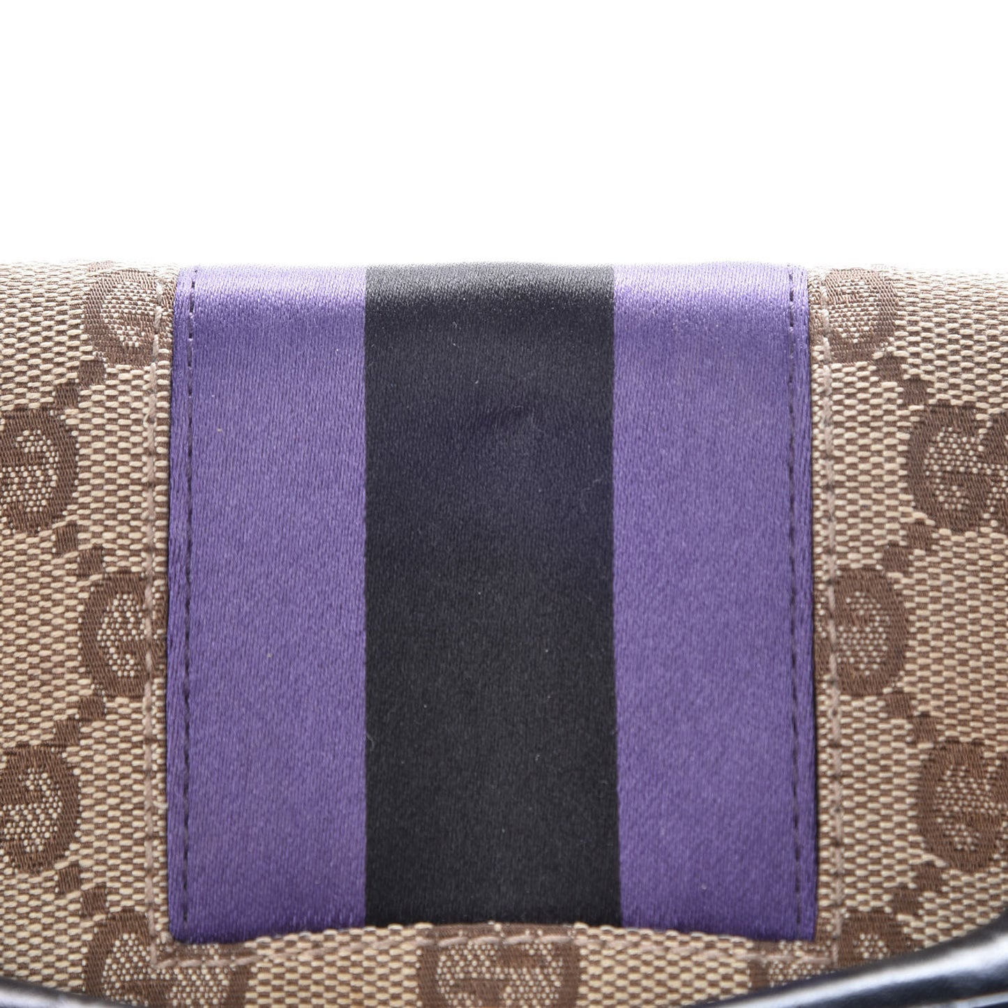 Tom Ford Monogram Horsebit Web Clutch Purple