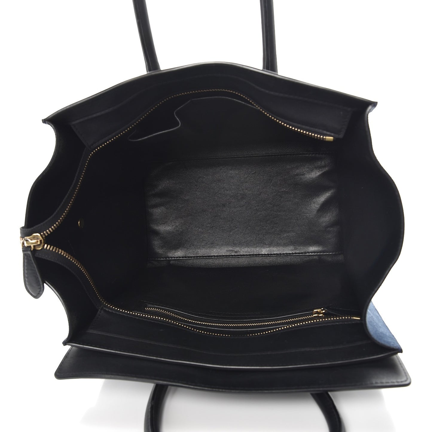 Smooth Calfskin Suede Mini Tri-Color Luggage Beige