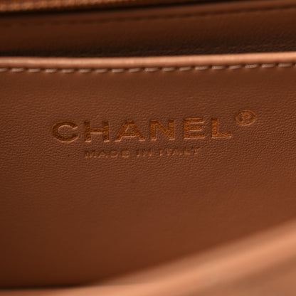 Chanel Lambskin Quilted Mini Rectangular Flap Brown 6 of 10