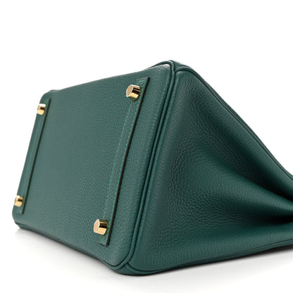 Hermes Togo Birkin 30 Malachite 19 of 23