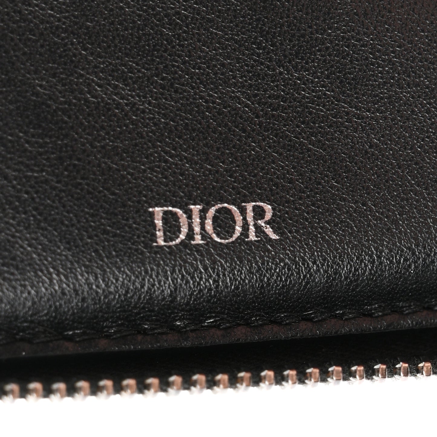 Oblique Compact Zipped Wallet Blue Multicolor