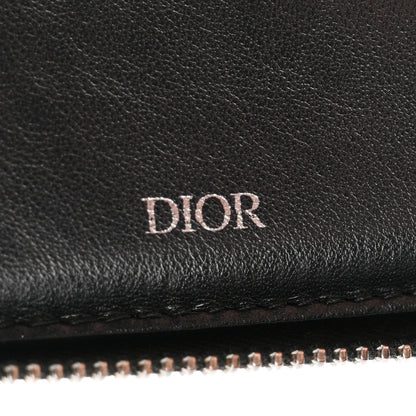 Christian Dior Oblique Compact Zipped Wallet Blue Multicolor 7 of 9
