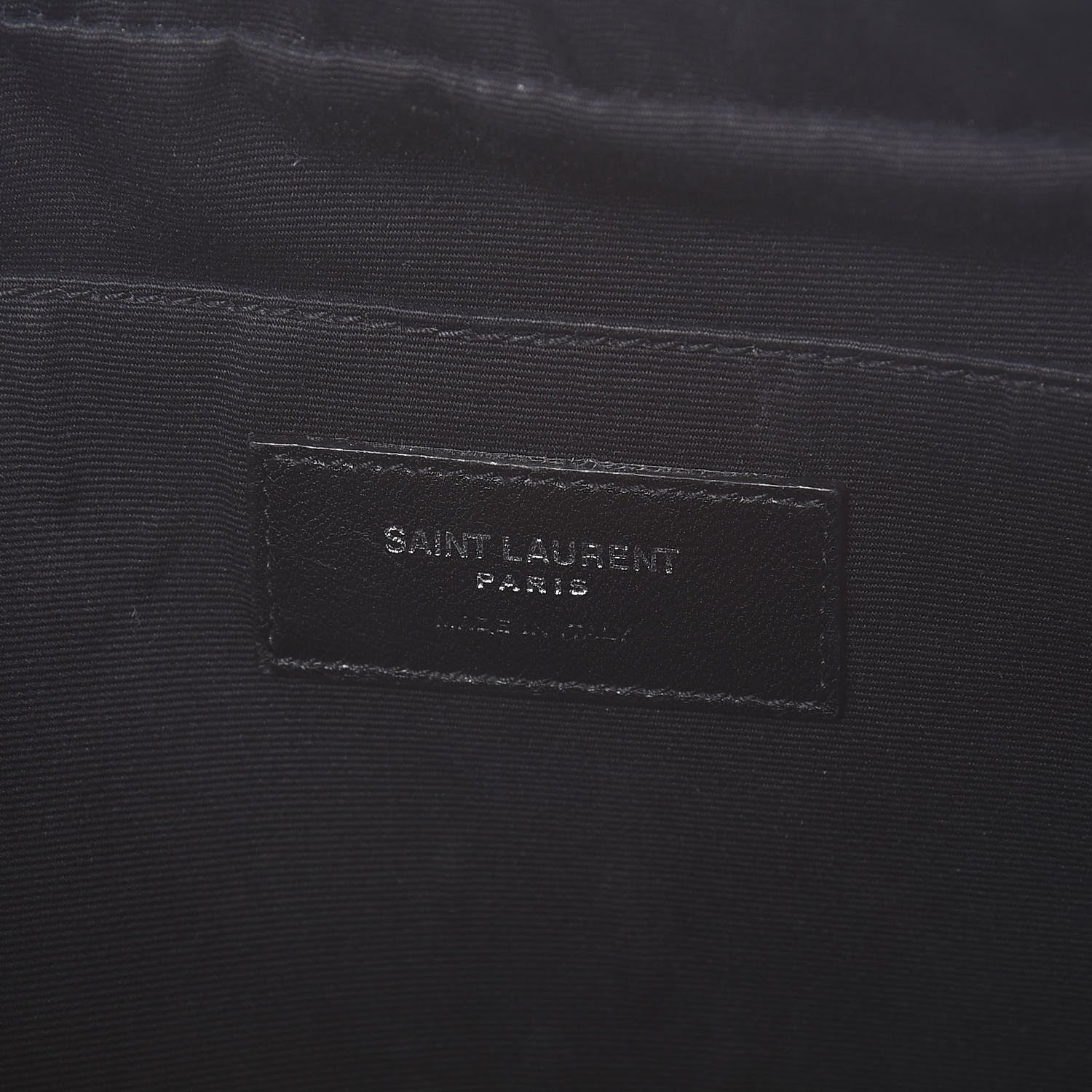 Saint Laurent Lambskin Monogram Small Lou Camera Bag Black 6 of 12