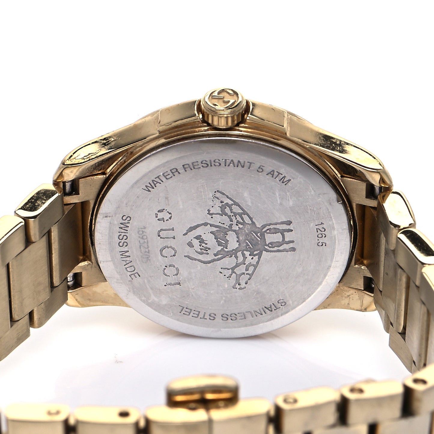 Stainless Steel 27mm G-Timeless Charm Quartz Watch Gold