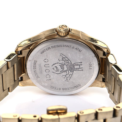 Gucci Stainless Steel 27mm G-Timeless Charm Quartz Watch Gold 4 of 5