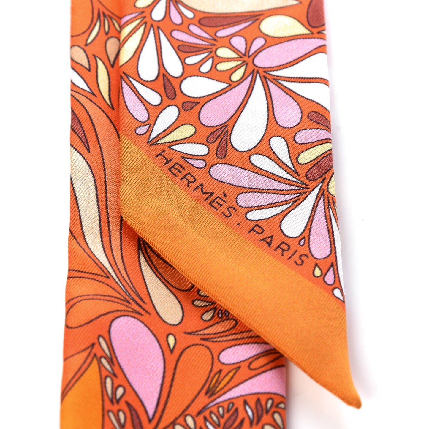 Silk Millefleurs du Mexique Twilly Orange Curry Sol