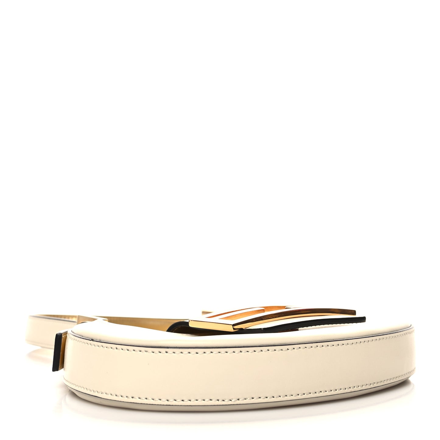 Vitello King Mini Cookie Hobo Bag White Ice