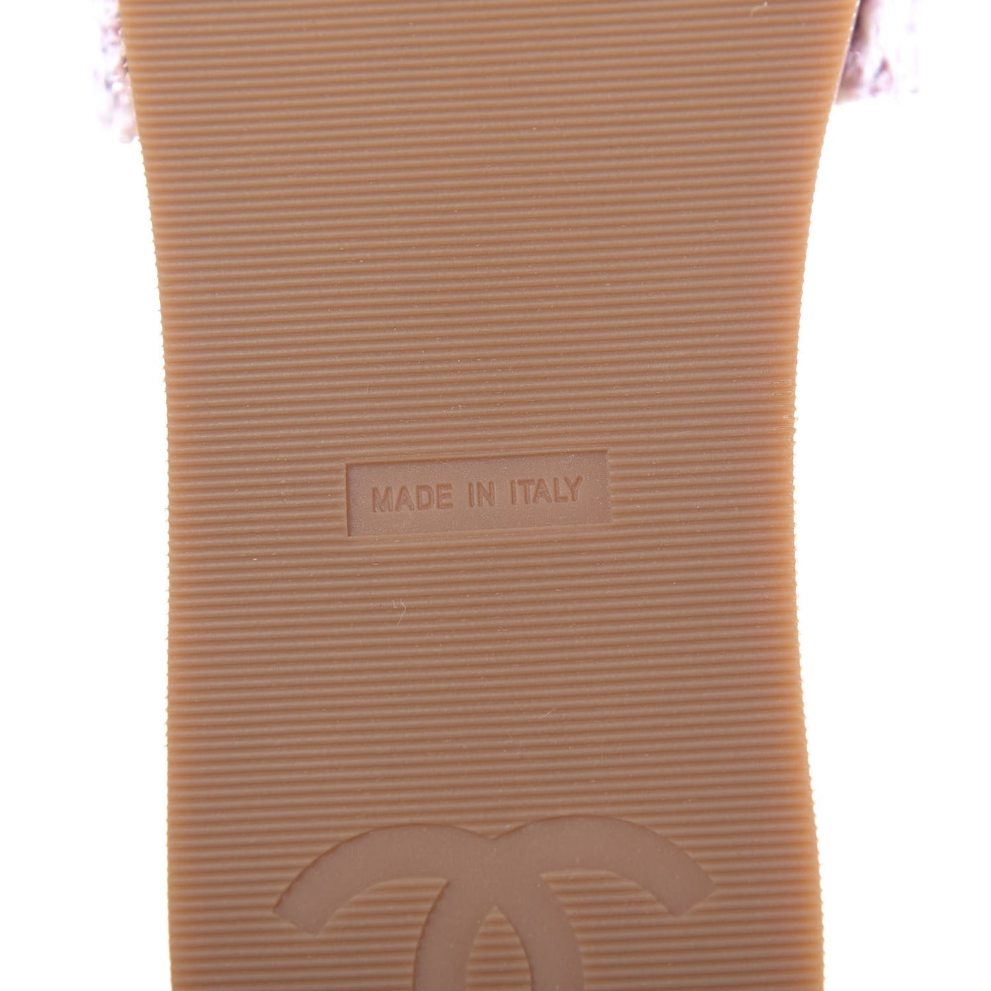 Tweed Cork Mule Sandal 40 Pink Red