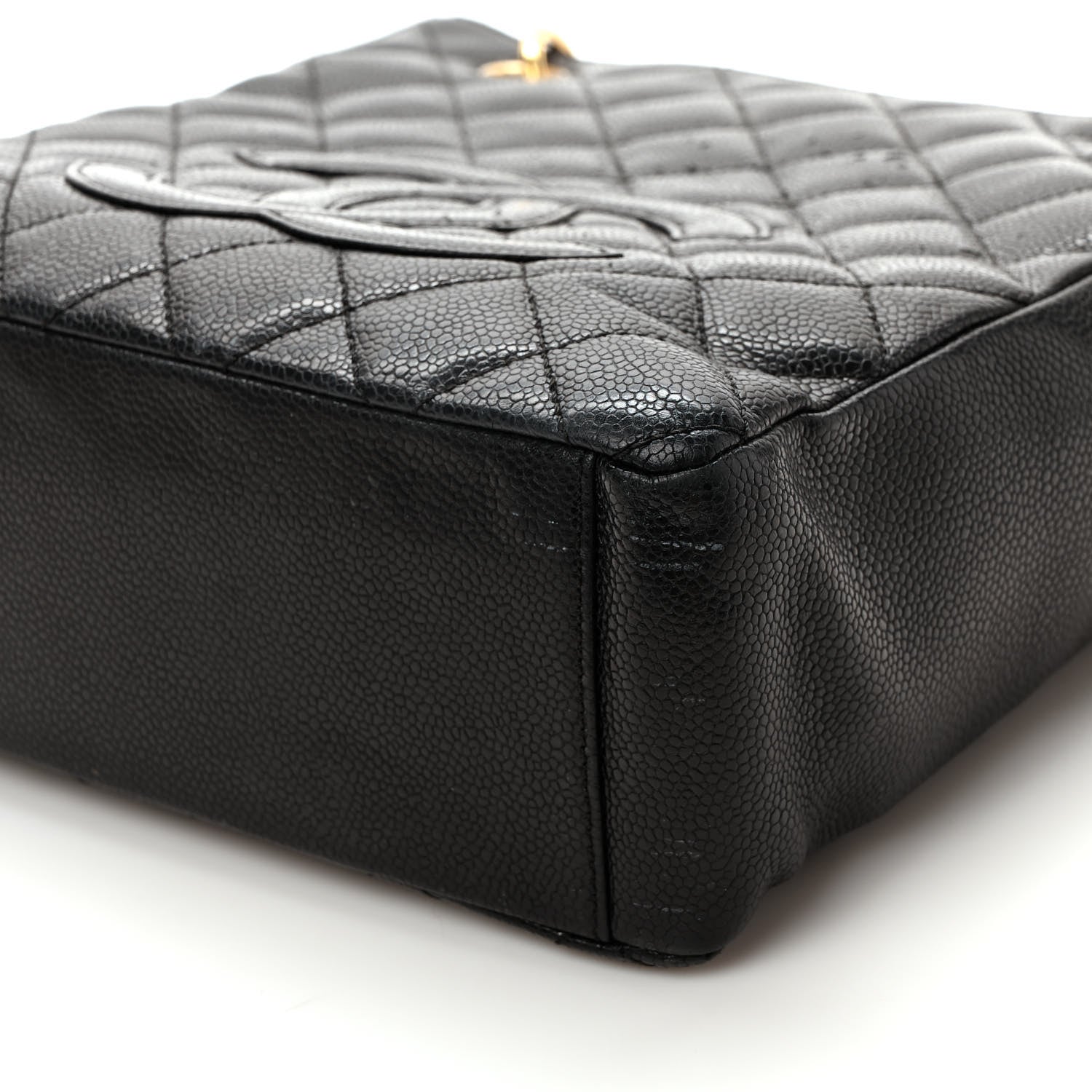 Chanel Caviar Quilted Petit Shopping Tote PST Black 6 of 9