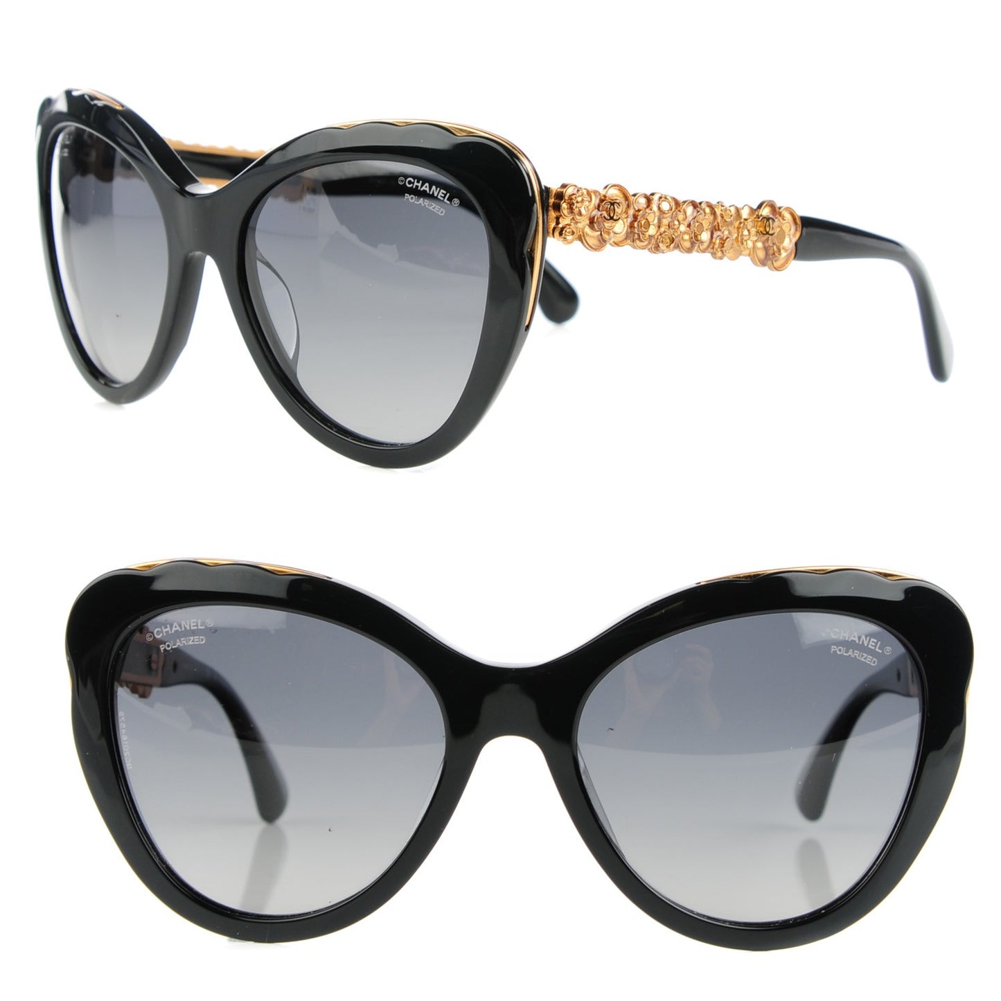 Bijou Cat Eye Sunglasses 5354-A Black