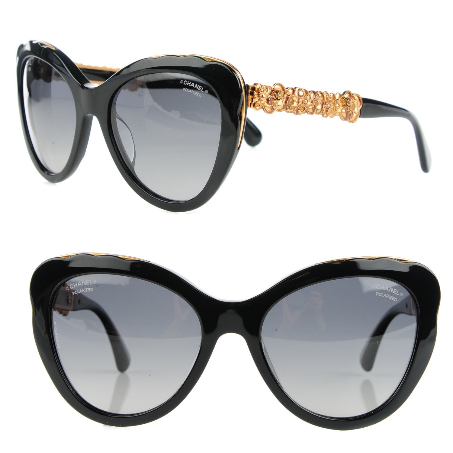 Chanel Bijou Cat Eye Sunglasses 5354-A Black 1 of 9