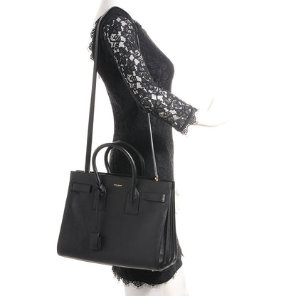 Saint Laurent Calfskin Small Sac De Jour Black 2 of 8