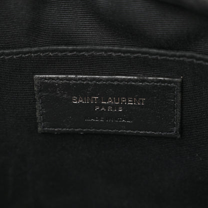 Saint Laurent Calfskin Matelasse Monogram Monochrome Lou Camera Bag Black 6 of 19