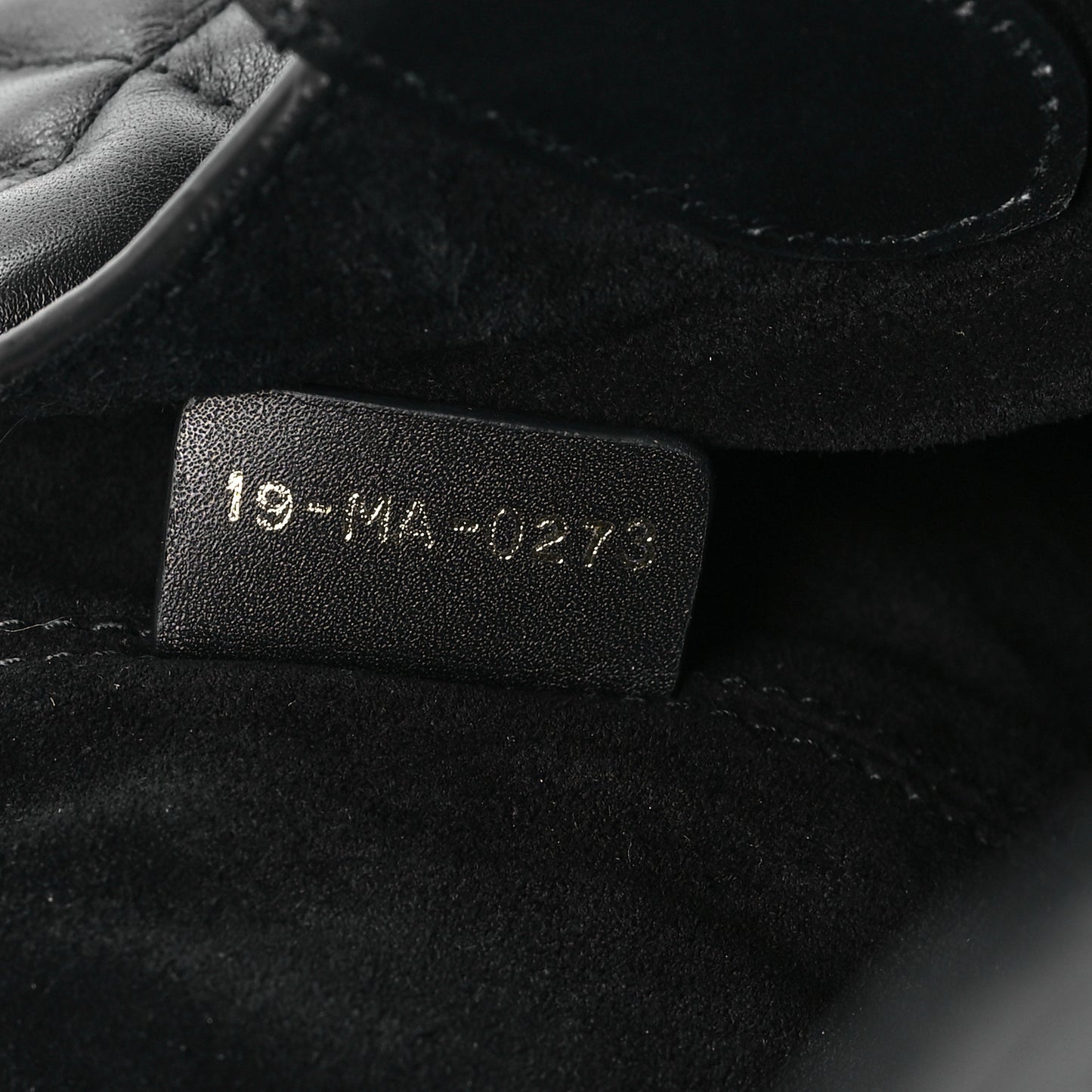 Calfskin Macrocannage Large Toujours Black