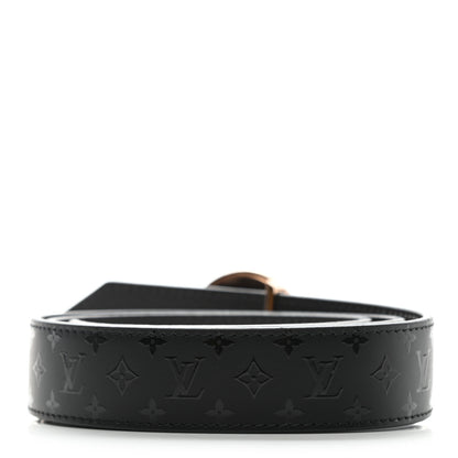 Louis Vuitton Monogram 20mm LV Circle Reversible Belt 75 30 Black Grey 2 of 5