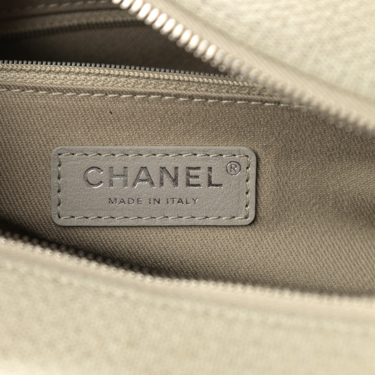 Canvas Deauville Bowling Bag Beige