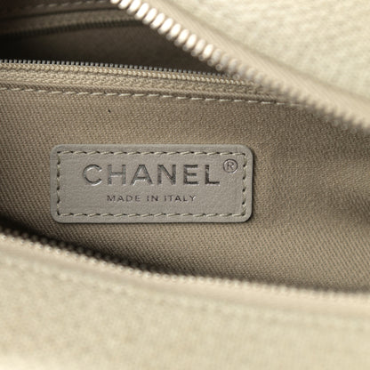 Chanel Canvas Deauville Bowling Bag Beige 6 of 11