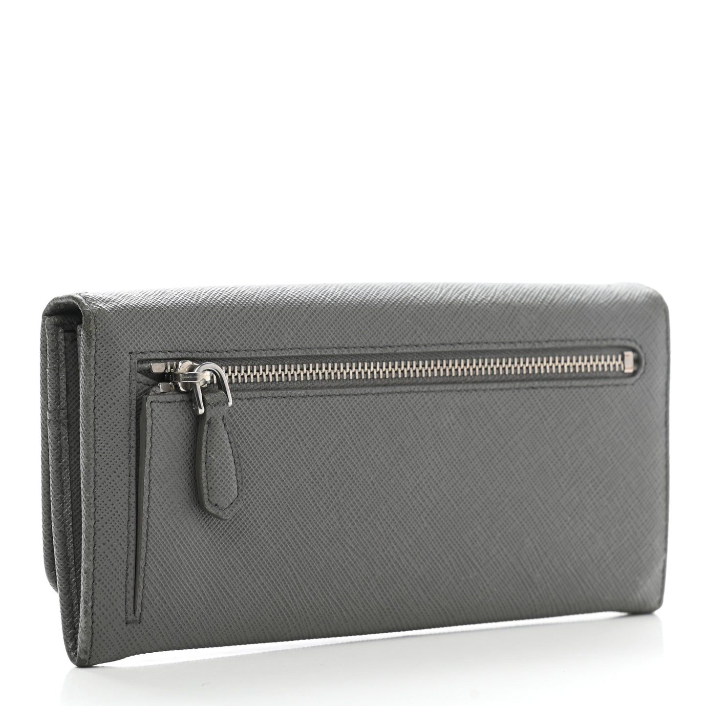 Saffiano Metal Continental Flap Wallet Marmo