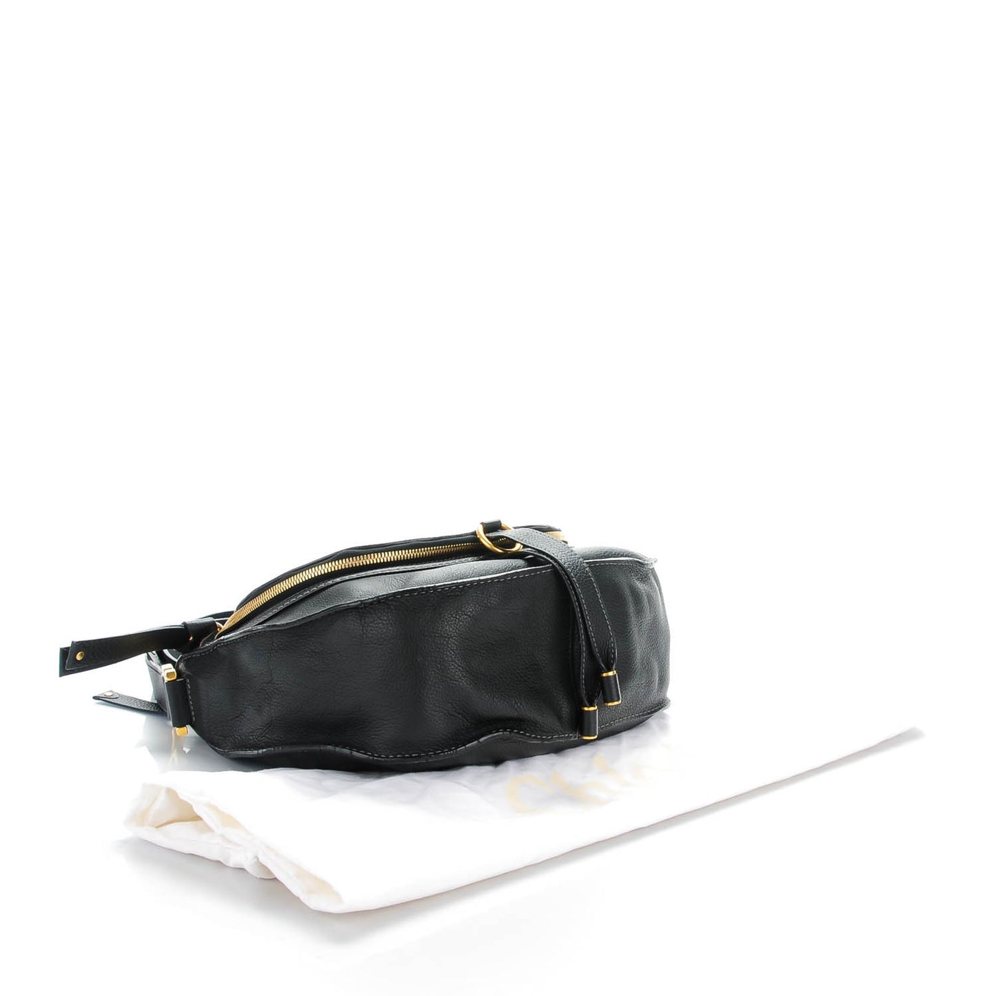 Calfskin Medium Marcie Crossbody Bag Black
