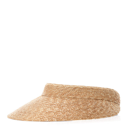 Hermes Straw Silk Etriers Andrea Visor S Natural Beige 1 of 9