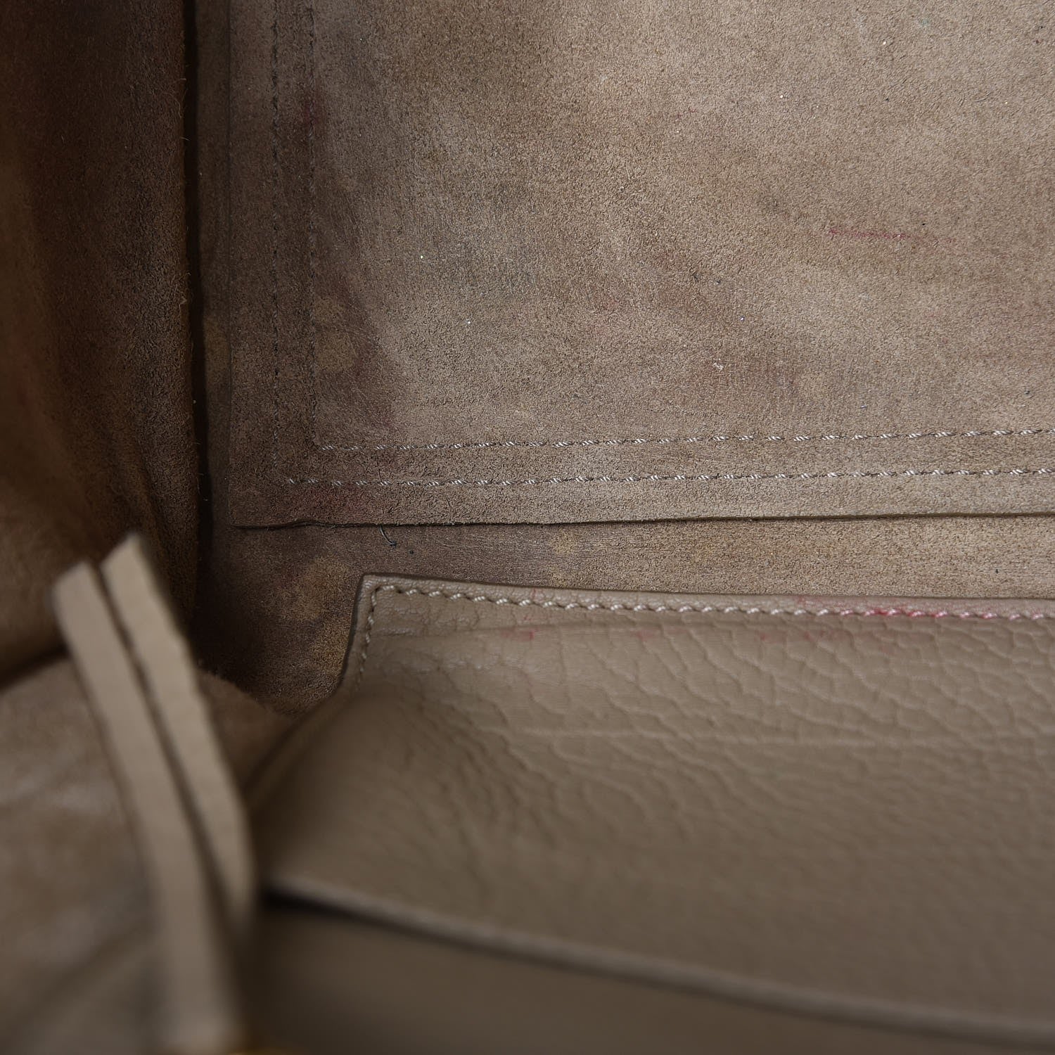 Celine Crisped Calfskin Small Tie Knot Tote Light Taupe 12 of 22