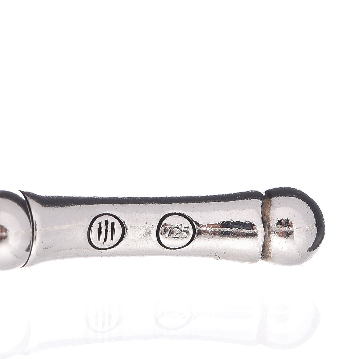 Sterling Silver 4mm Bamboo Flex Cuff Bracelet