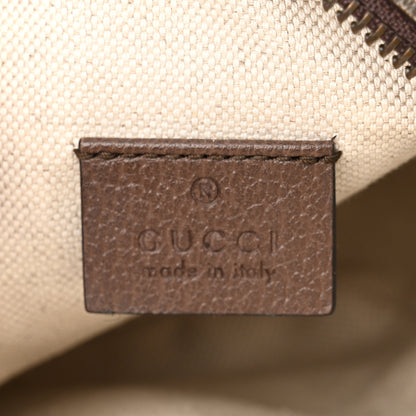 Gucci GG Supreme Monogram Mini Neo Vintage Double Zip Messenger Bag Beige New Acero Crop 6 of 10