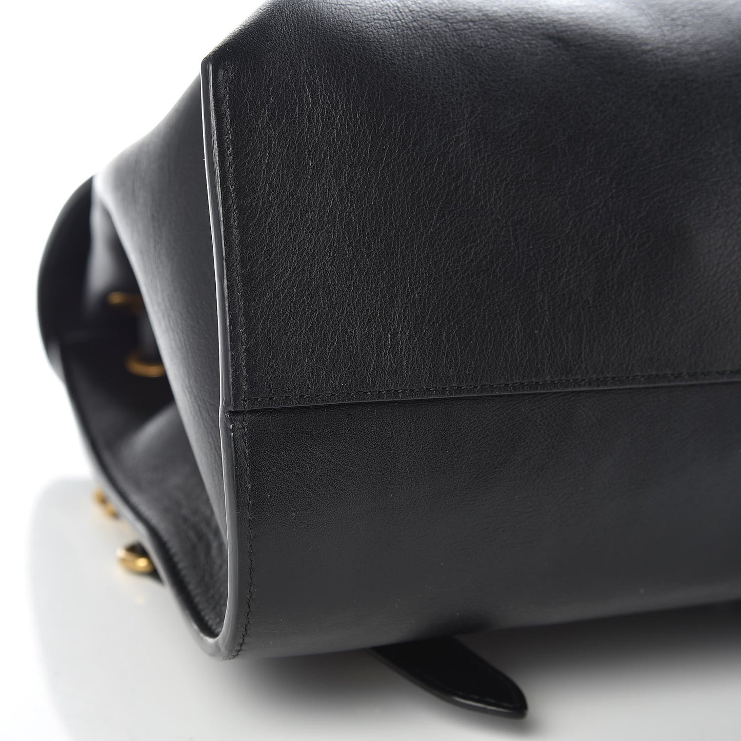 Calfskin Web GG Marmont Flap Chain Backpack Black