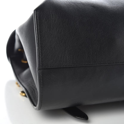 Gucci Calfskin Web GG Marmont Flap Chain Backpack Black 12 of 13