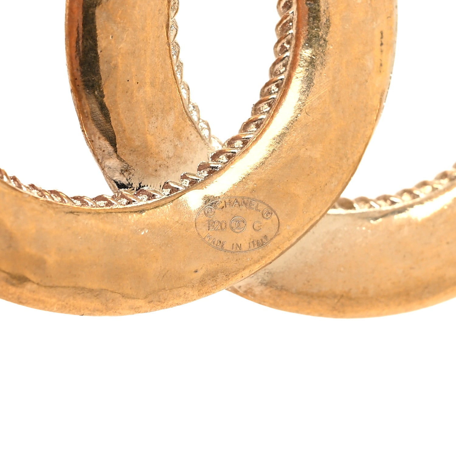 Chanel CC Large Brooch Gold 3 of 4
