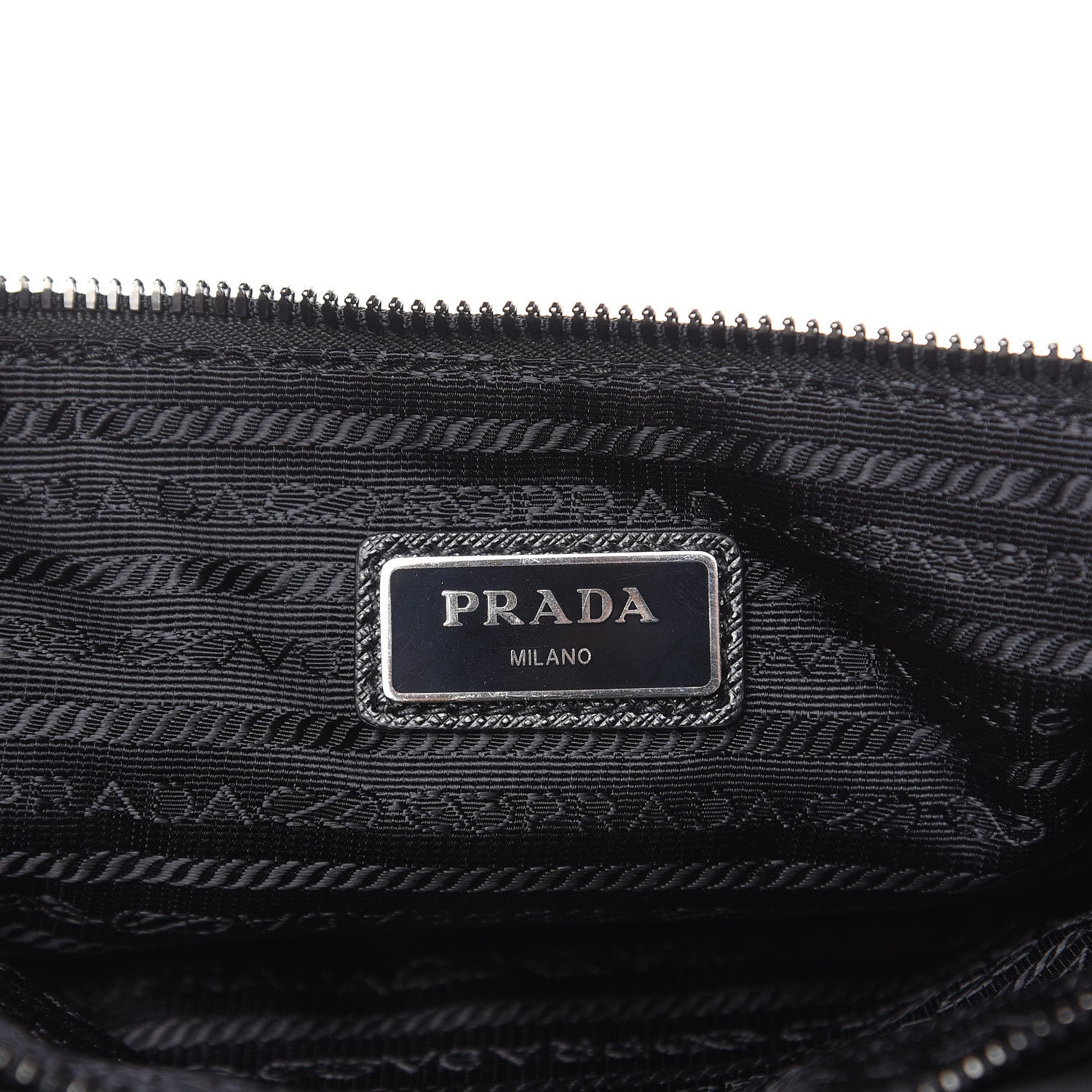 Prada Tessuto Nylon Saffiano Marsupio Triple Pocket Belt Bag Black 6 of 9