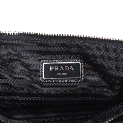 Prada Tessuto Nylon Saffiano Marsupio Triple Pocket Belt Bag Black 6 of 9