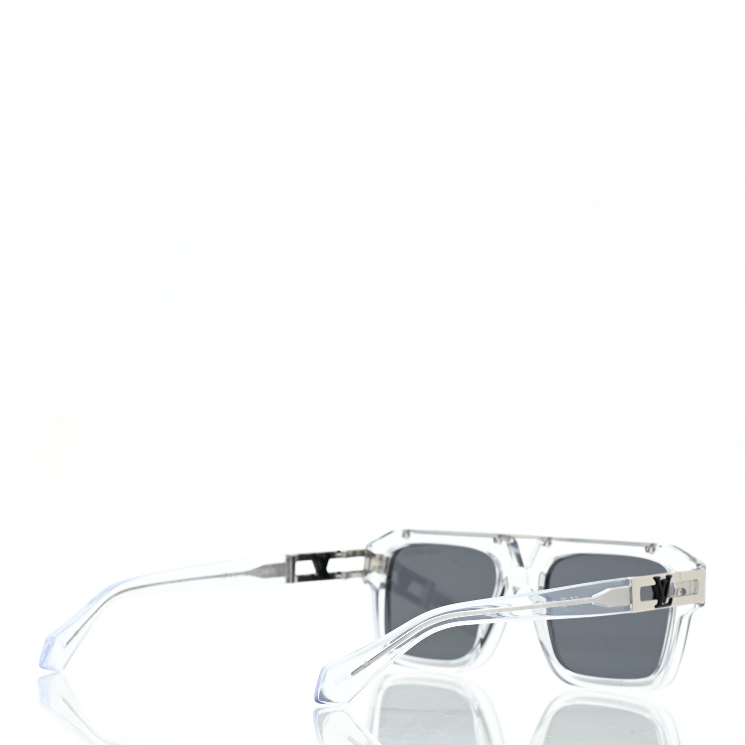 Louis Vuitton Acetate 1.1 Mascot Pilot Sunglasses Z1802W Transparent 4 of 7