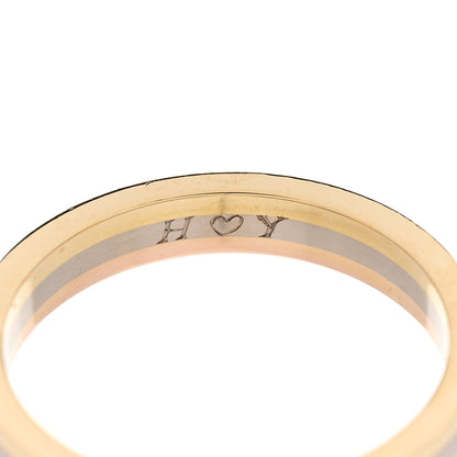 Cartier 18K Pink White Yellow Gold 3.5mm Vendome Louis Cartier Wedding Band Ring 57 8 6 of 7