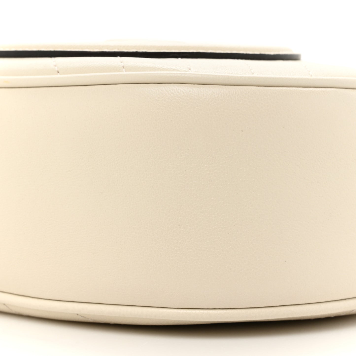 Sakai Be Green Calfskin Diagonal Stitched Mini Blondie Shoulder Bag Mystic White