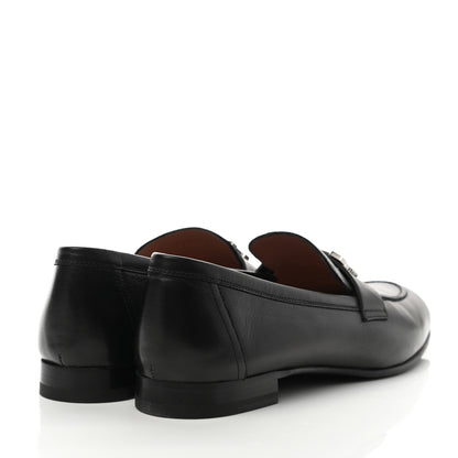 Hermes Goatskin Womens Paris Loafers 40 Black 4 of 9