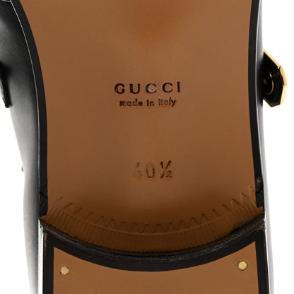 Gucci New Waxed Calfskin Buckle Hollywood Ankle Boots 40.5 Black 8 of 9