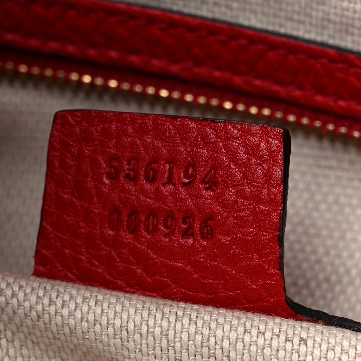 Gucci Pebbled Calfskin Large Soho Hobo Tabasco Red 7 of 9