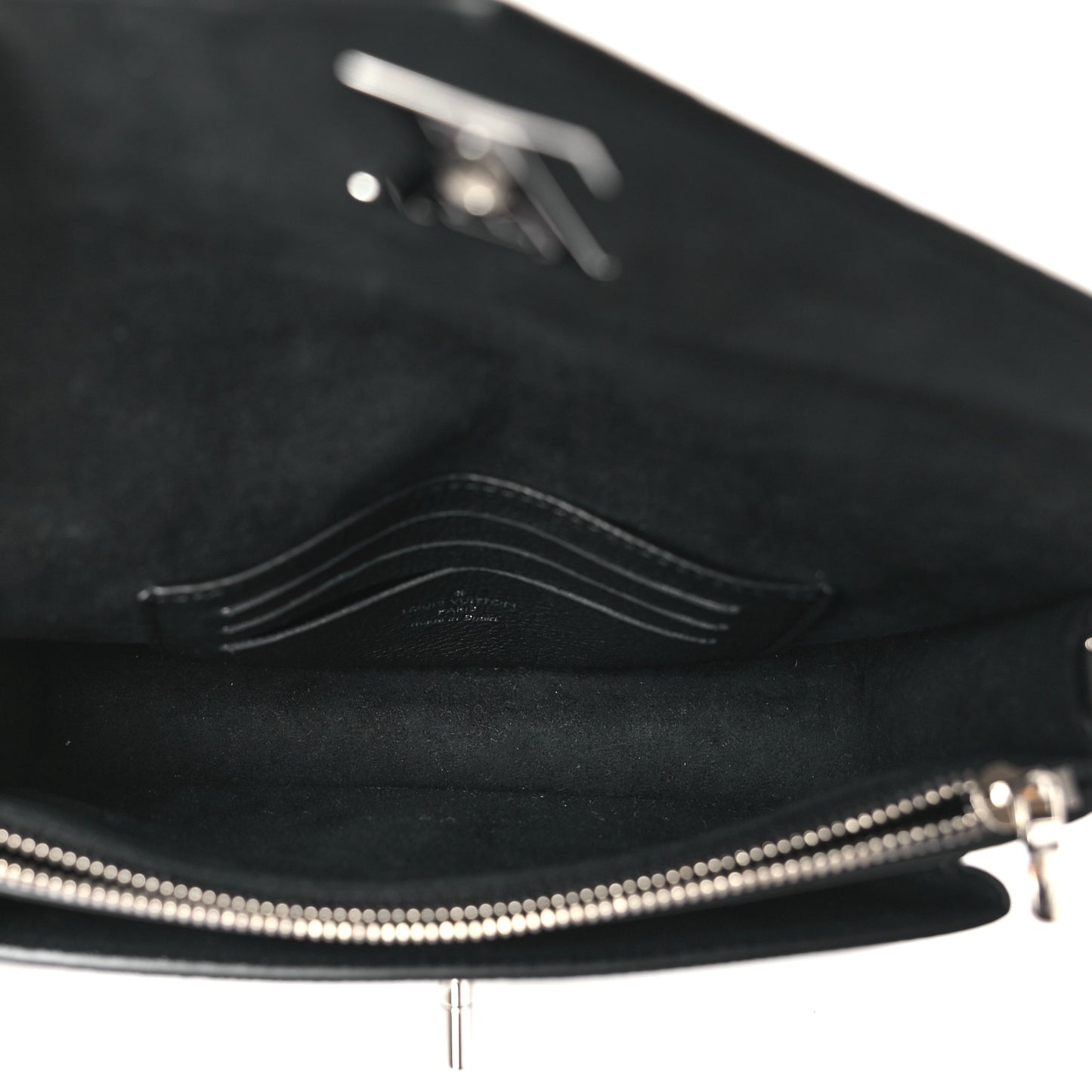 Soft Calfskin My Lockme Pochette Black