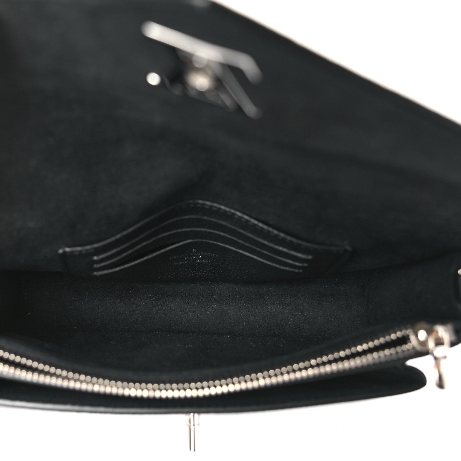 Louis Vuitton Soft Calfskin My Lockme Pochette Black 5 of 9