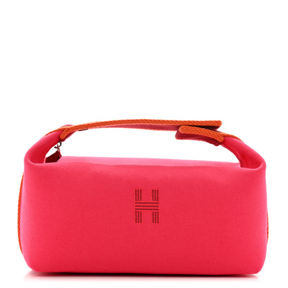 Hermes Canvas Small Bride-A-Brac Pouch Hibiscus 1 of 8