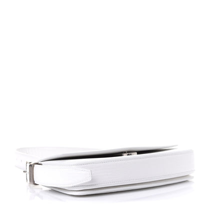 Balenciaga Patent Calfskin Lizard Embossed Ghost Sling Bag Optic White 3 of 5