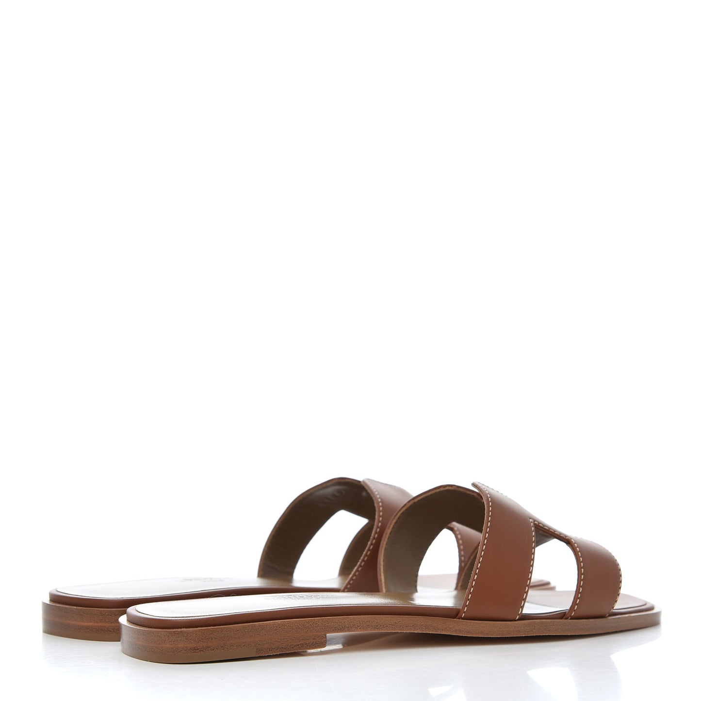 Box Calfskin Oran Sandals 38 Gold