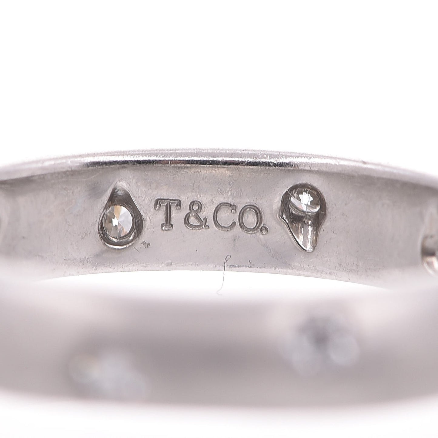 Platinum Diamond 4mm Etoile Band Ring 57 8